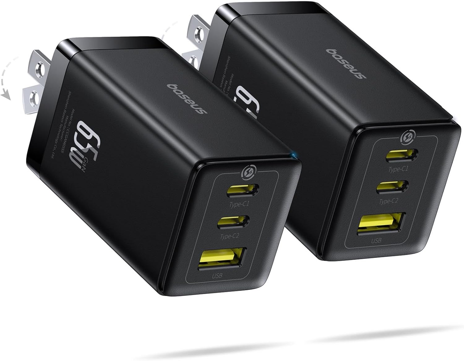 Baseus 65W GaN Charger (2 pack)