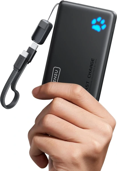 INIU 45W Fast Charging Portable Charger (10,000mAh)